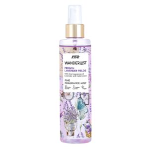 Nykaa Wanderlust French Lavender Body & Hair Fine Fragrance I Perfume Mist for Women – 200 ml |Lavender and Patchouli Perfume | Long–Lasting, Travel‐Friendly, Vegan,Paraben‐Free, IFRA Certified