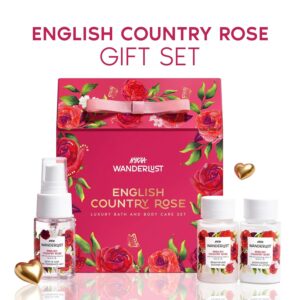 Nykaa Wanderlust English Country Rose Mini Gift Set English Country Rose | EDP, Body Lotion & Shower Gel